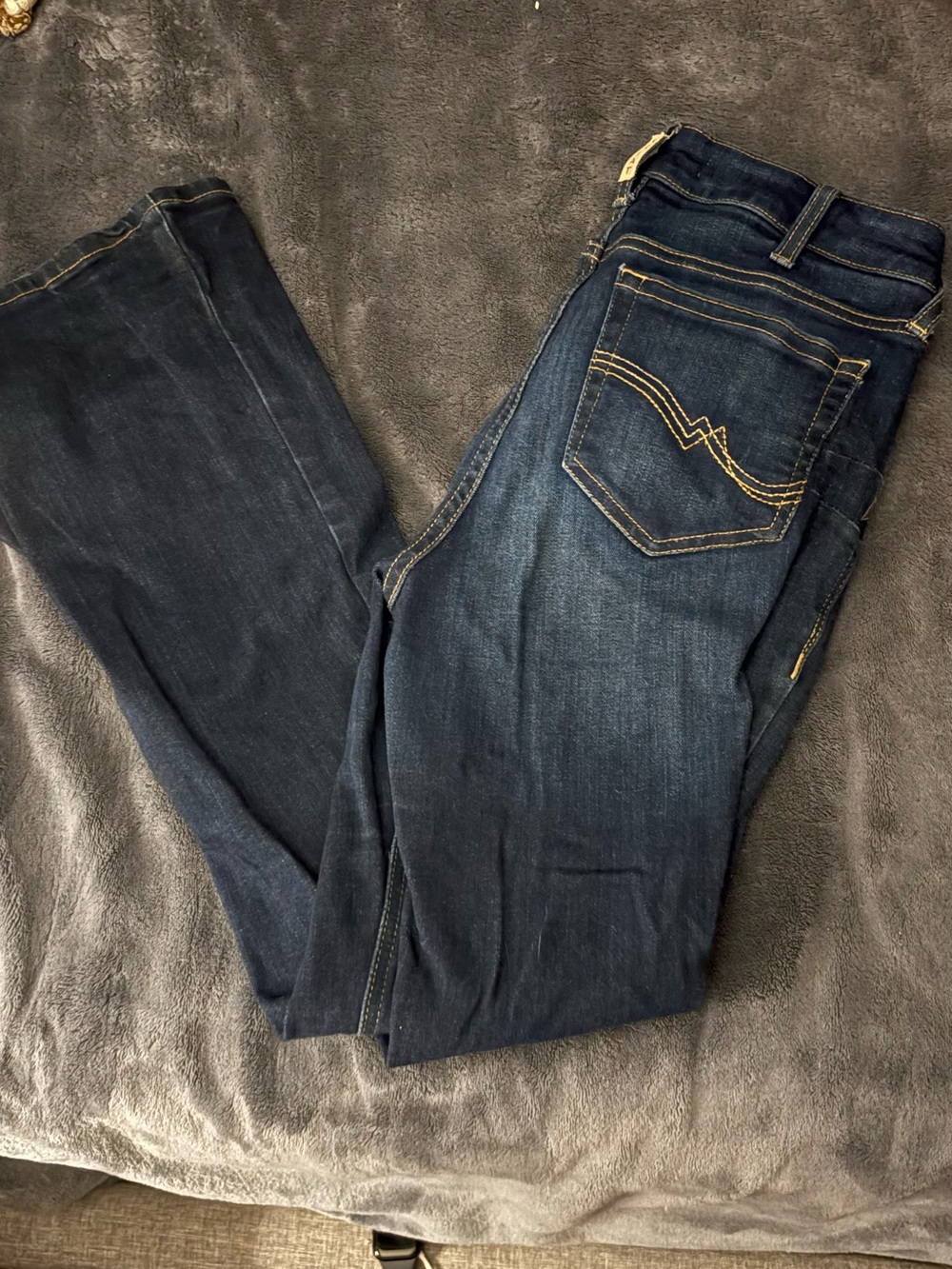 Ariat Dark Indigo Bootcut Jeans with Contrast Stitching